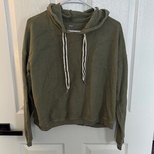 Aerie Corduroy Ribbed Hoodie